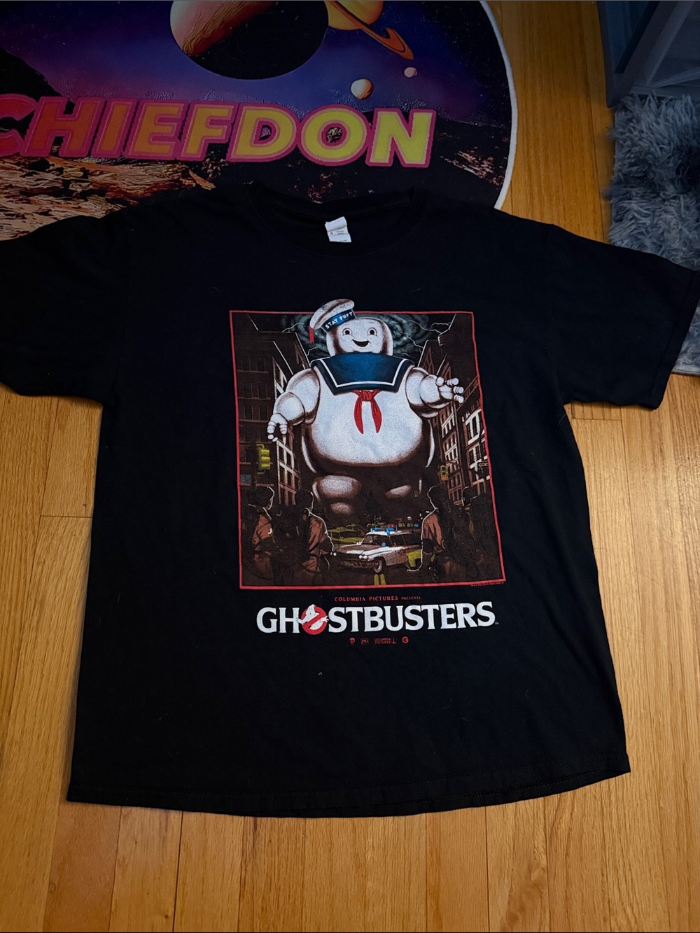 Gildan Black mens Ghostbusters graphic Tee